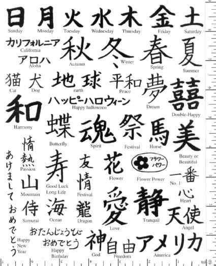Jim Stephan Rubber Ink Art - 40:  Japanese Words