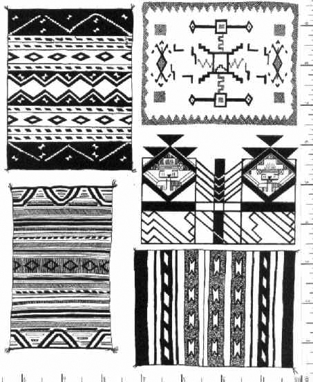 Jim Stephan Rubber Ink Art - 8: Native American Blankets